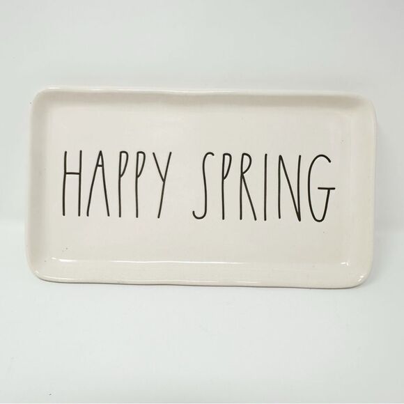 RAE DUNN‎ HAPPY SPRING TRAY - Picture 1 of 5
